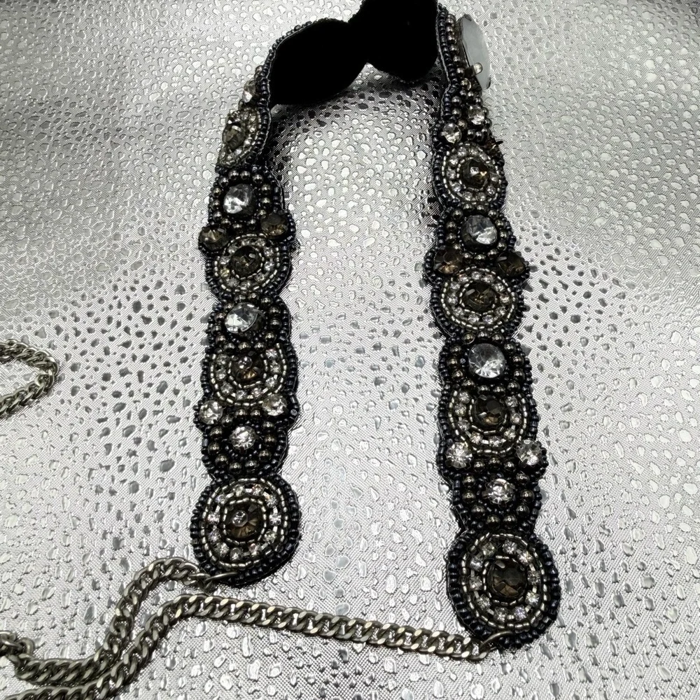 Elegant Silver and White Belt